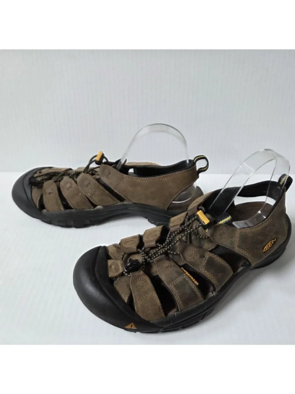 Keen Sandals Mens 11.5 Brown Leather Newport Hiking Trail Shoes Waterproof